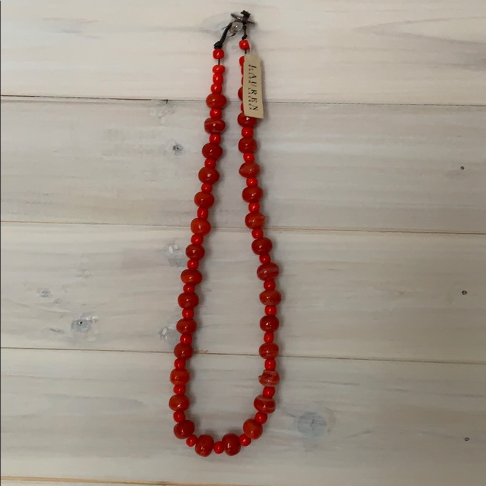 Ralph Lauren red necklace